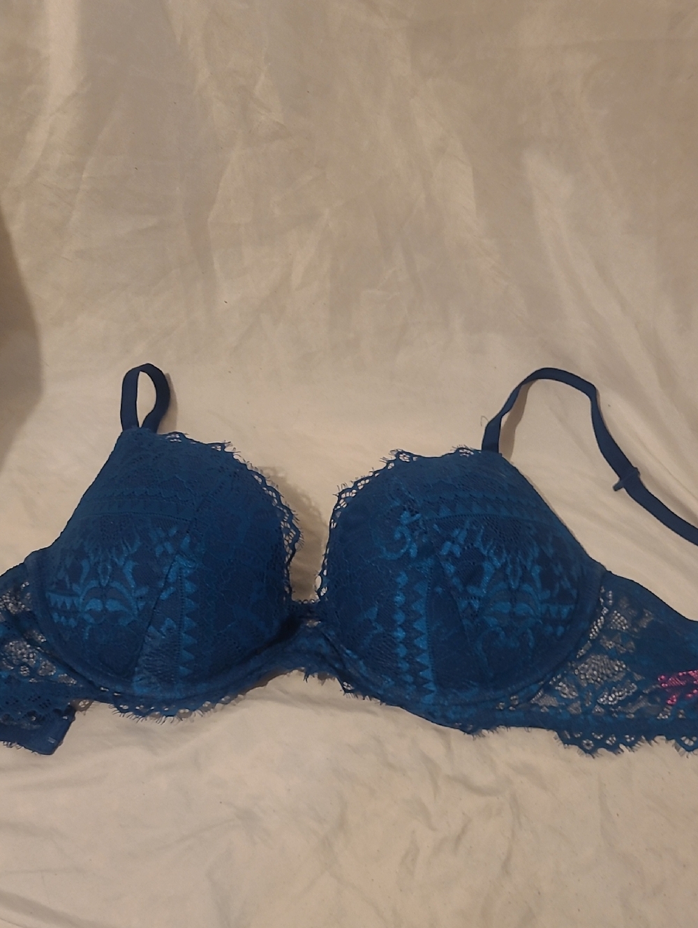 La SENZA Teal Lace Ultimate Plunge Push-Up Bra Beyond Sexy